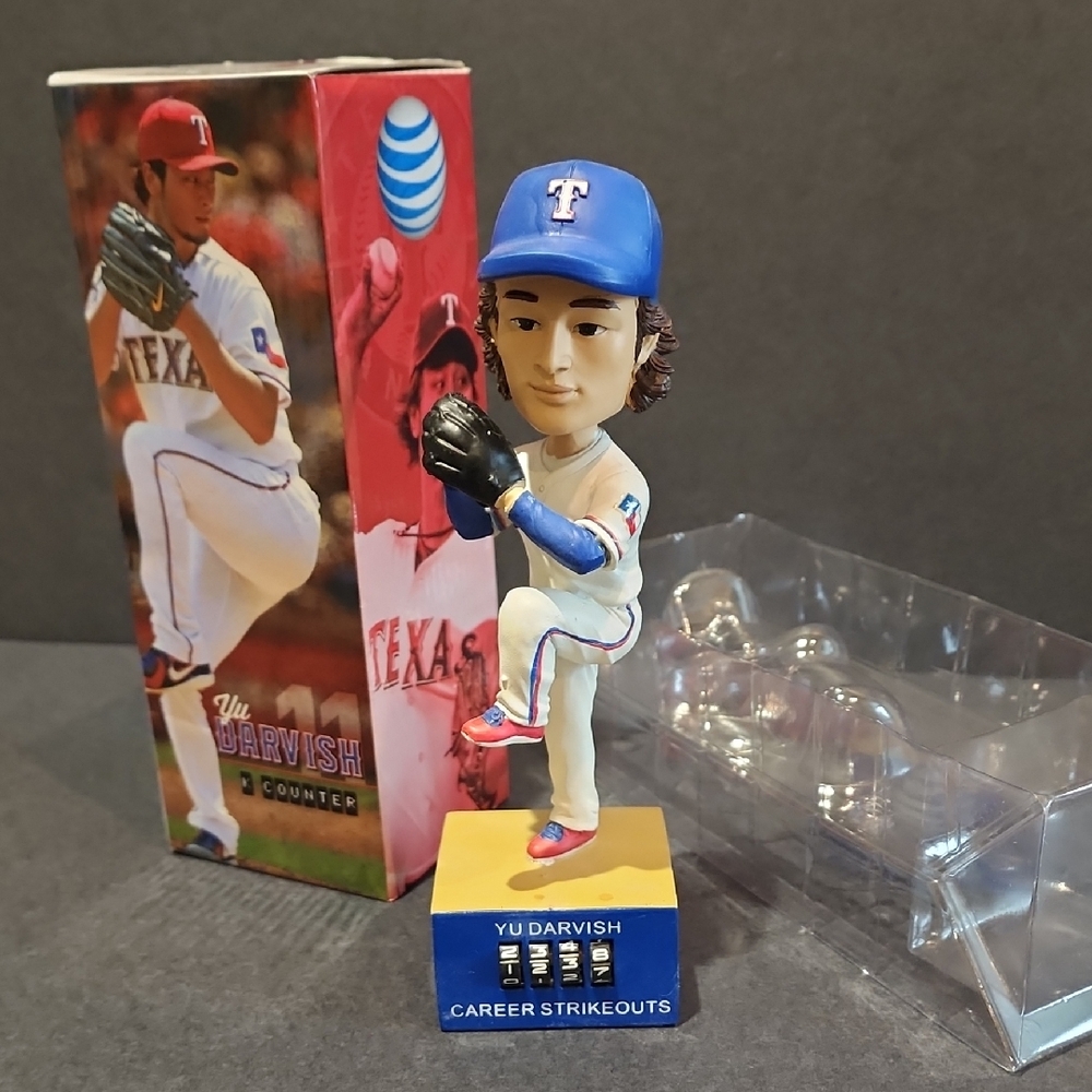 Yu Darvish Bobblehead with Texas Rangers Blue Cap